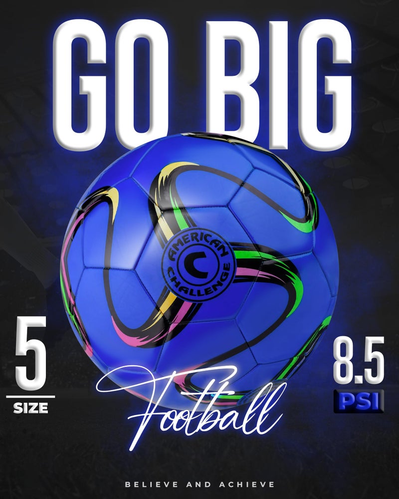 American Challenge Brasilia Soccer Ball â€“ Sizes 5, 4, 3 & 2 â€“ Youth & Adult Training Soccer Ball for Practice, Games & Grass Fields - Image 5